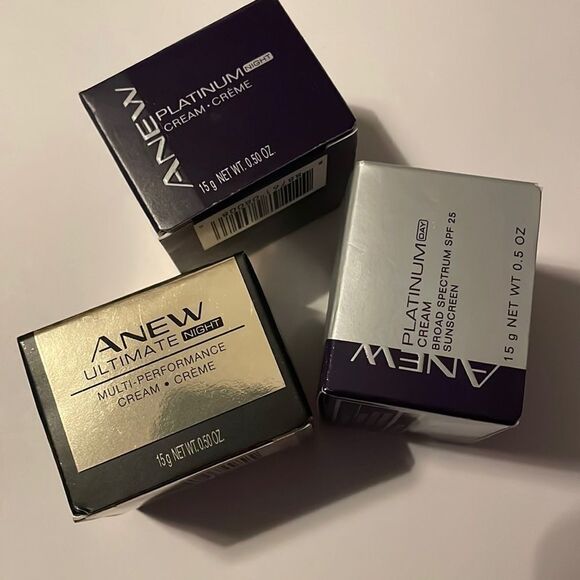 3 Avon Anew face cream- day night ultimate - Picture 1 of 3